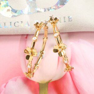 Alicia Bonnie Hoop Earrings - Eternity - Gold